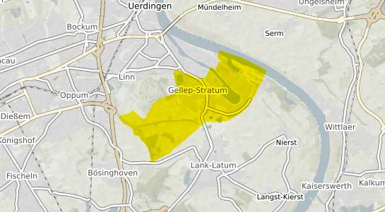 Immobilienpreisekarte Krefeld Gellep Stratum